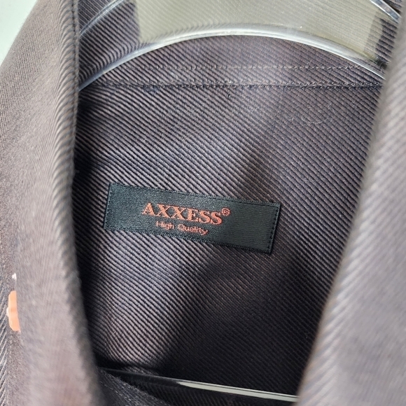 AXXESS HIGH COLLAR EMBROIDERED SHIRT - Picture 6 of 6